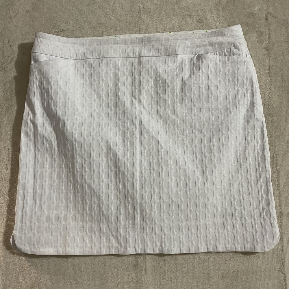 Swing Control Athletic Skort Womens Size 16 Pull On‎ Stretch White Tennis Golf